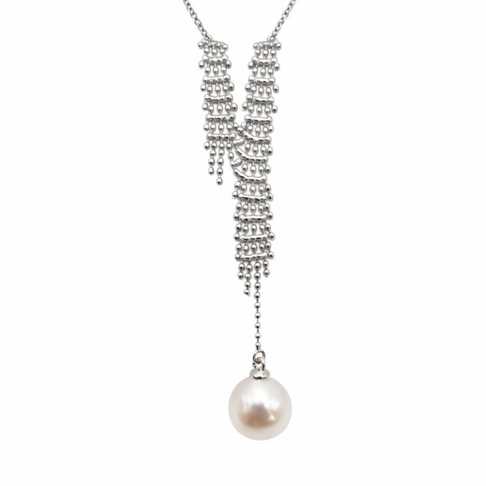 S925 Waterfall Freshwater Pearl Necklace